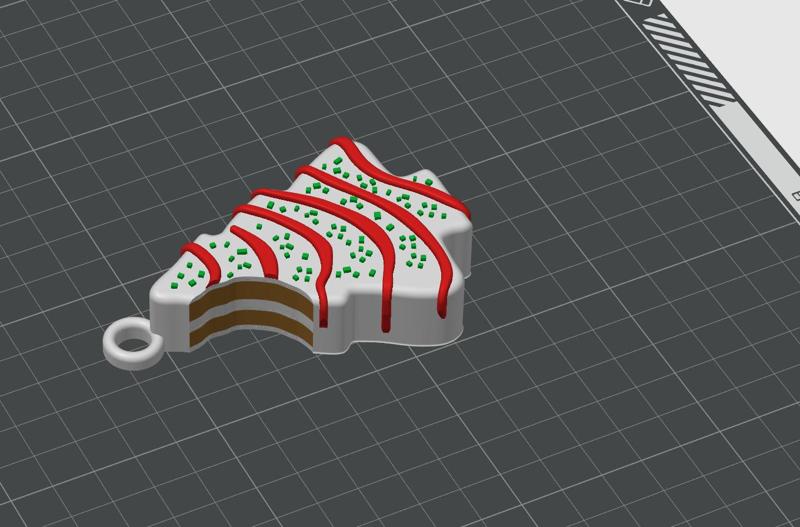 Little Debbie Xmas Tree Ornaments Bite, Multicolor Bambu