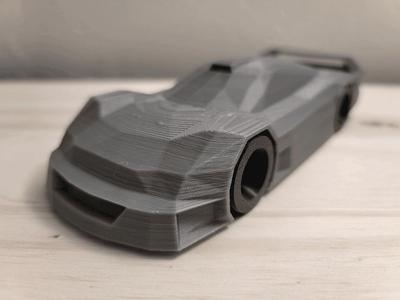 Low Poly Mercedes-Benz CLK GTR