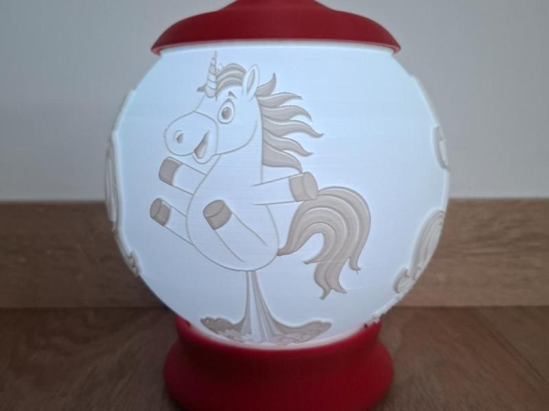 Lithophane - Unicorn 02
