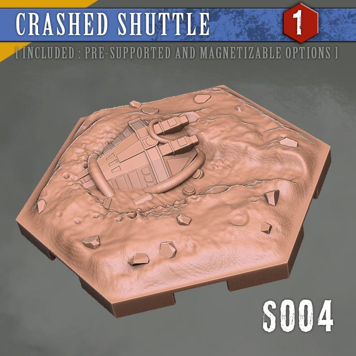 S004 CRASHED SHUTTLE