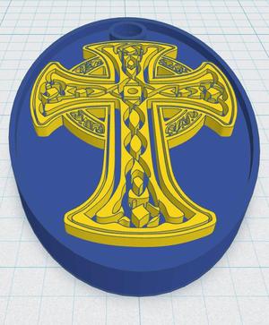 Celtic Cross Keytag 15