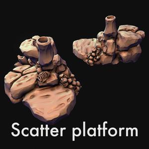 Scatter terrain, platform