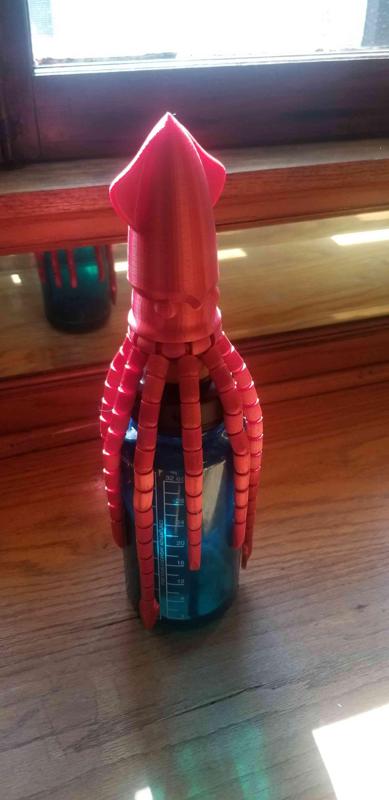 Giant Colossal Squid - Easy assembly, Print in Place Tentacles