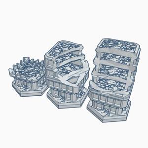 Sci-Fi Buildings 24 with Hex Base SFRHB024
