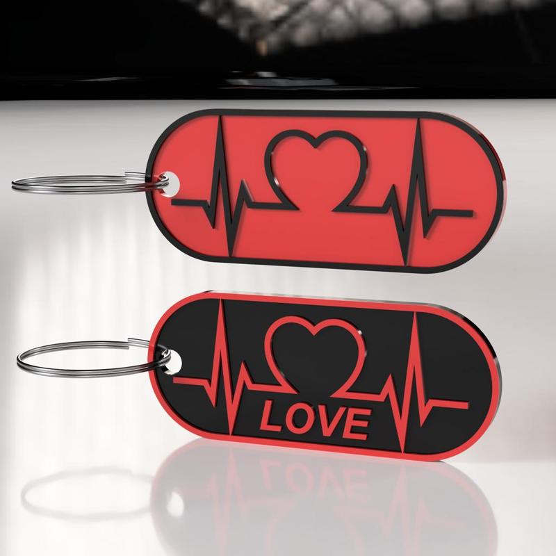 Heartbeat keychain