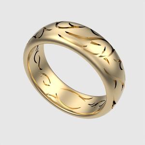 Intricate Spiral Band Ring 3D print