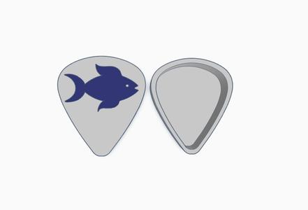 Fish Guitar Pick Holder