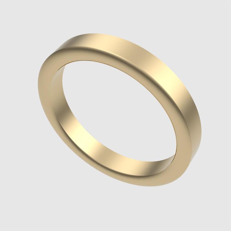 Modern Minimalist Band Ring 3D print