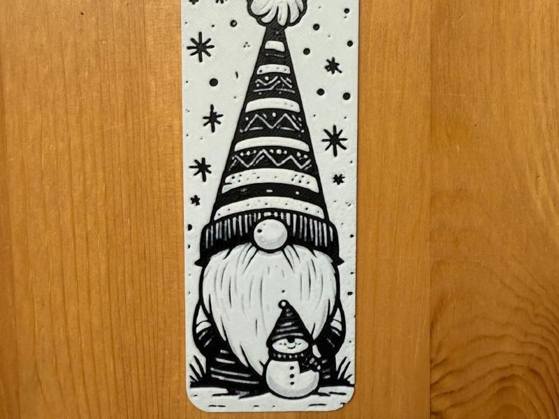 Christmas Gonk Bookmark