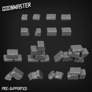 Basing Bits 2 - Ruined Stone Slabs