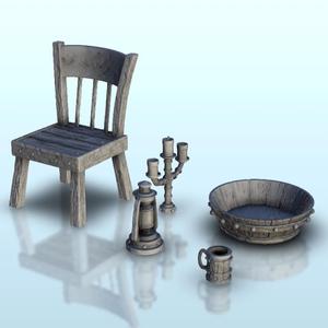 Interior set 7 - Hobbit medieval scenery terrain wargame