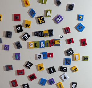 Ransom Note Wall Magnets