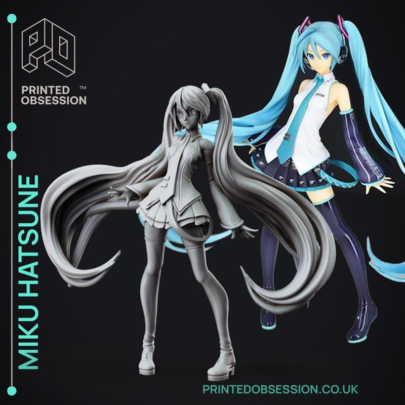 Miku Hatsune - Volcaloid - 120 mm Fanart Model
