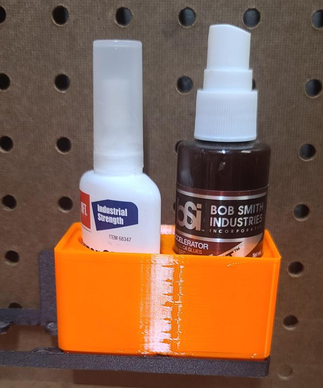 Gridfinity Super Glue and accelerator holder