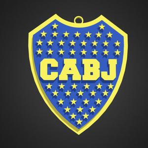 Boca Juniors Coat of Arms Key Ring