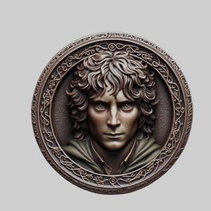 Frodo Baggins Lord of Rings Medallion for CNC Router Laser & 3D Printer
