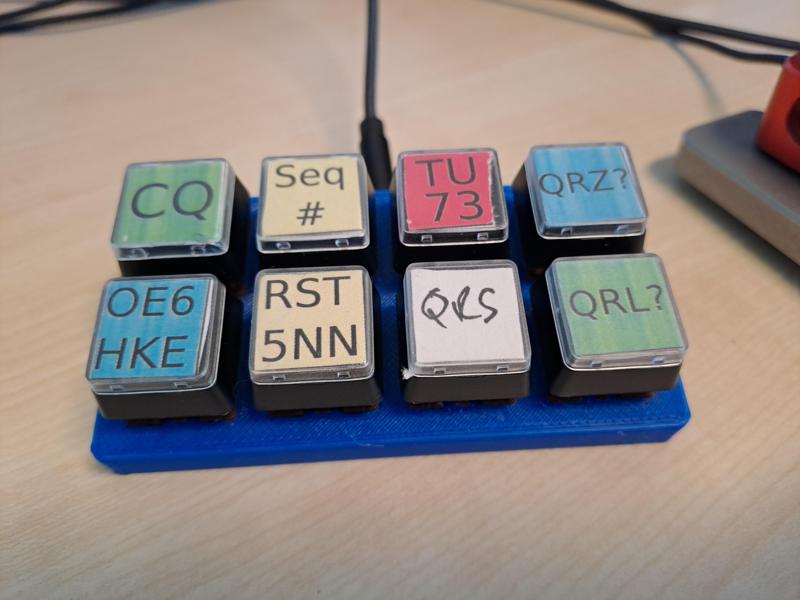 ICOM radio external control cherry MX keyboard