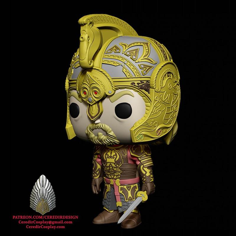 Theoden Funko Pop lord of the rings 3D DIGITAL DOWNLOAD