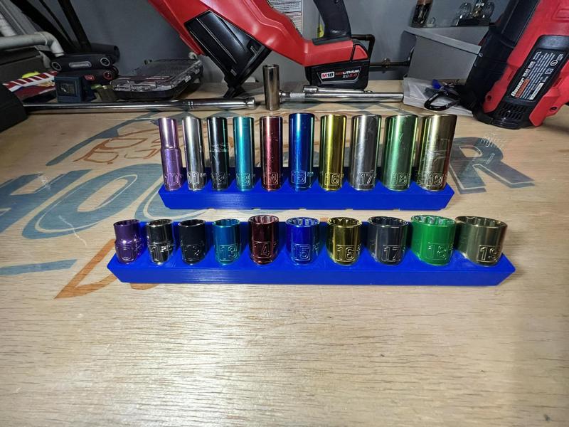 Gridfinity Harbor Freight Metric Socket Holder