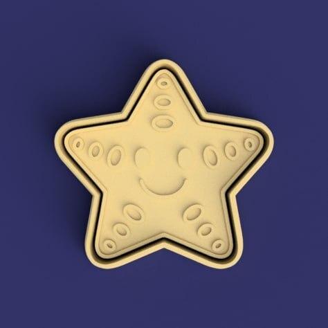 cutter + starfish cutter + stamp / starfish cutter + stamp