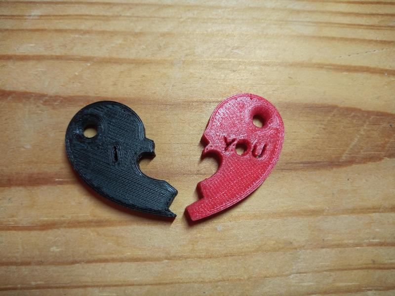 Přívěšek srdce pro dva