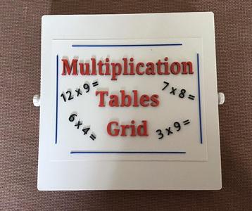 Multiplication Tables Grid Box