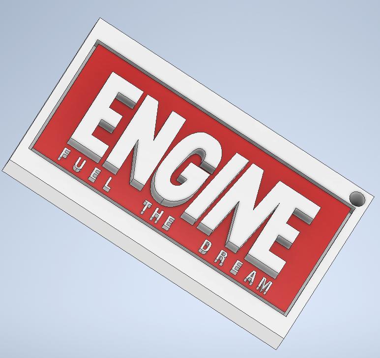 gin ENGINE keychain