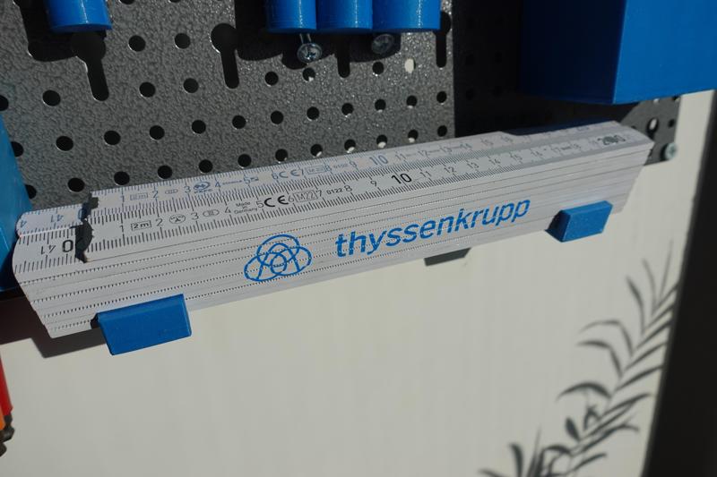 Halterung für Zollstöcke/Klappmeter