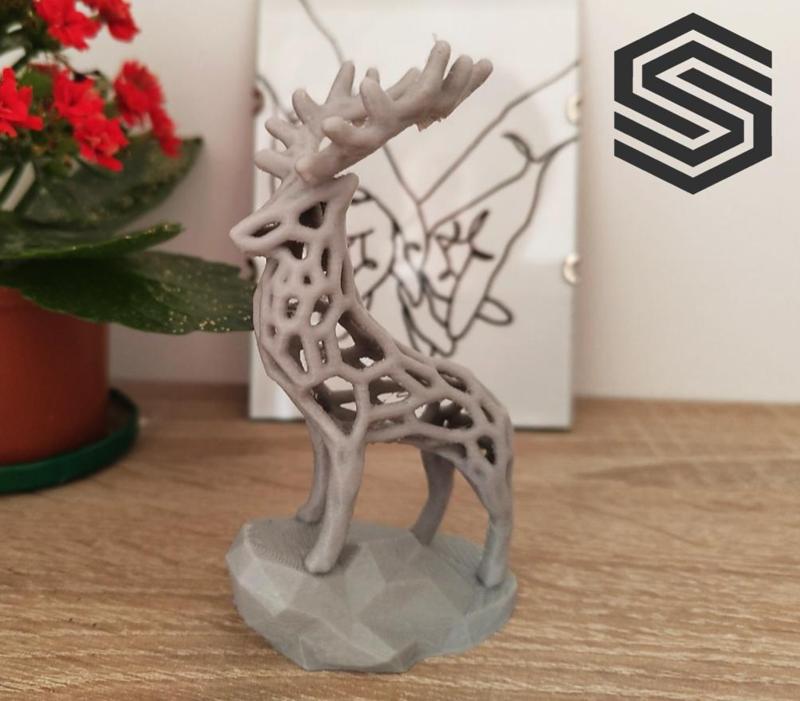 Voronoi Deer Sculpture