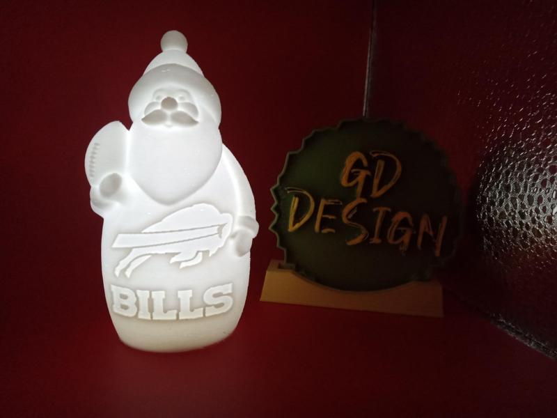 Buffalo Bills CHRISTMAS NFL FOOTBALL SANTA LIGHT