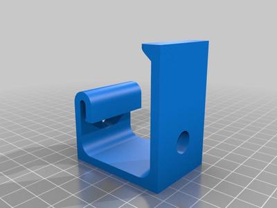 Underdesk headphone hanger with excess cable hook