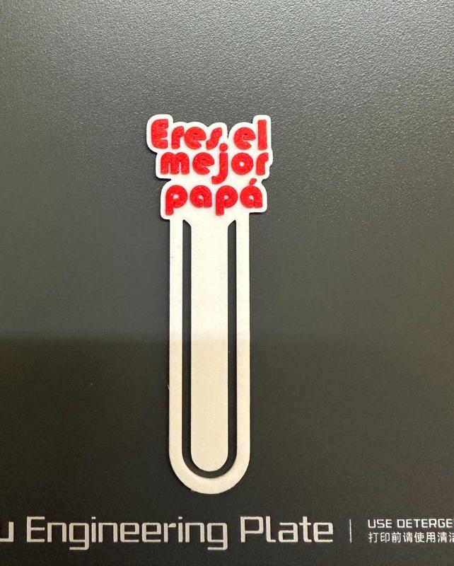 Marca paginas eres el mejor papa