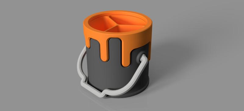 Drippy Bucket With Divider Insert