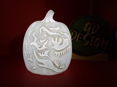 Jurassic Park Tyrannosaurus 3D Halloween Pumpkin Lights