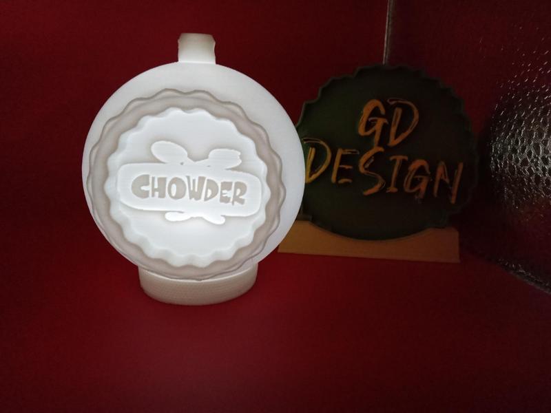 Chowder CHRISTMAS ORNAMENT TEALIGHT