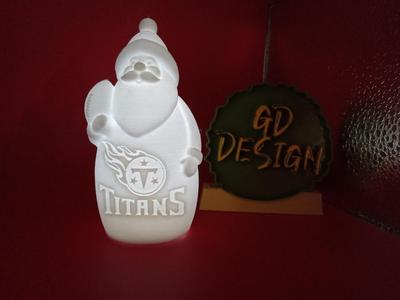 Tennessee Titans CHRISTMAS NFL FOOTBALL SANTA LIGHT