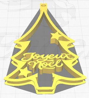 merry christmas tree ornament