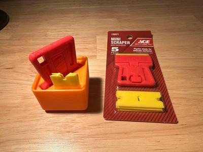 Gridfinity - Ace Mini Scraper & Blade Bin