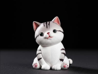 Cute Sitting Cat Figurine