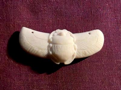 Winged Scarab Amulet – Ancient Egyptian Pendant