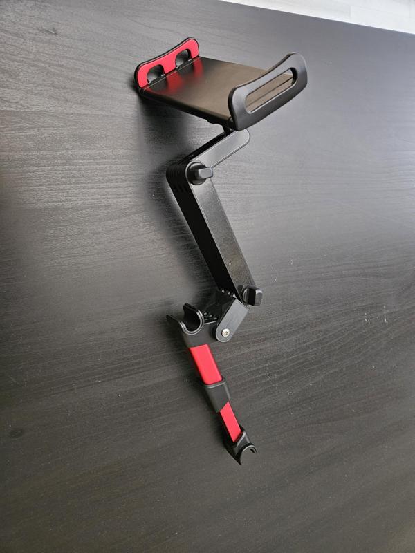 Universal telescopic tablet holder extender arm