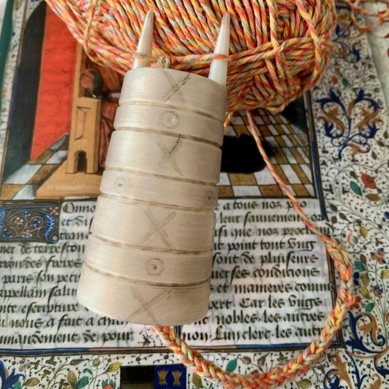 Medieval-style lucet/knitting fork/cordmaking tool v.2