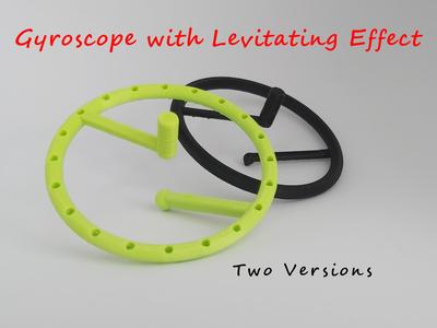 Gyroscope with a levitating optical effect