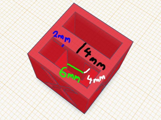 Calibration Cube XY 20mm - 2mm Wall