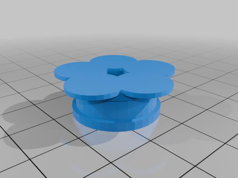 Solid 19mm 3/4inch Flower Gauge Earring