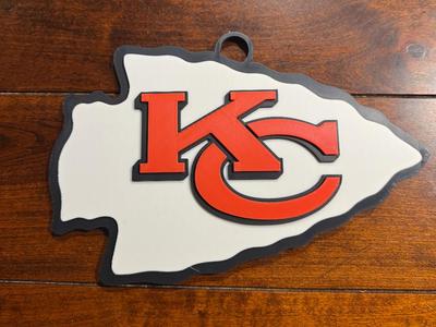 Kansas City Chiefs Oversized Necklace Logo