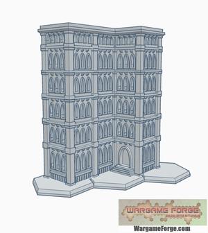 Gothic Building 44 with Hex Base GHB044