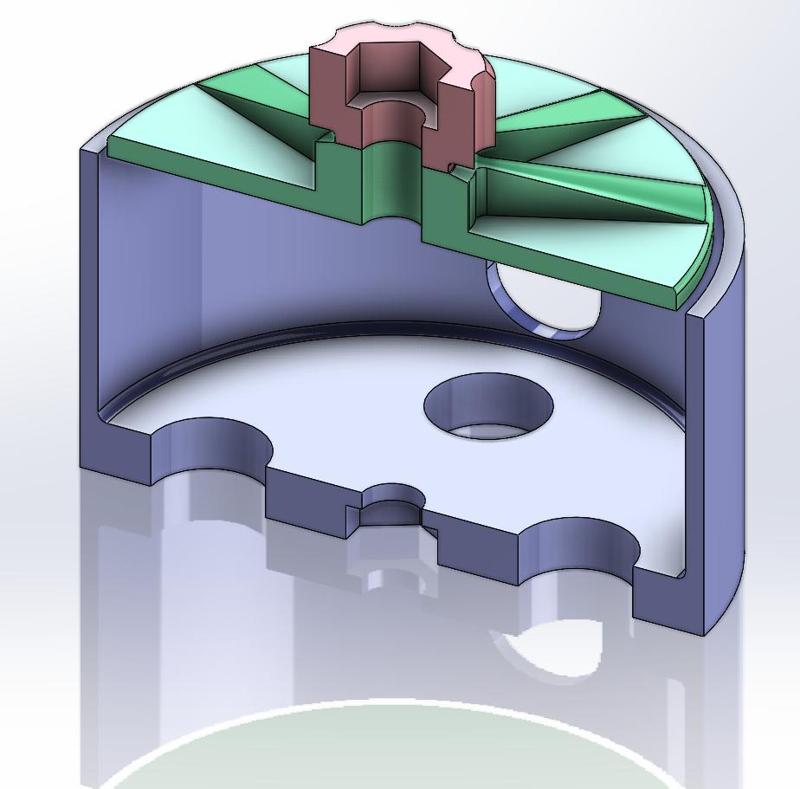 Storage container for fibre/fiber abrasive disks 125mm