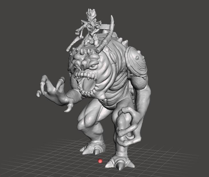 FELUCIAN RANCOR WITH RIDER LEGION MINIATURE MODELS SET FOR SCIFI OR FANTASY GAMES DND RPG