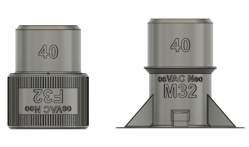 osVAC neo DN40 to M32 and DN40 to F32